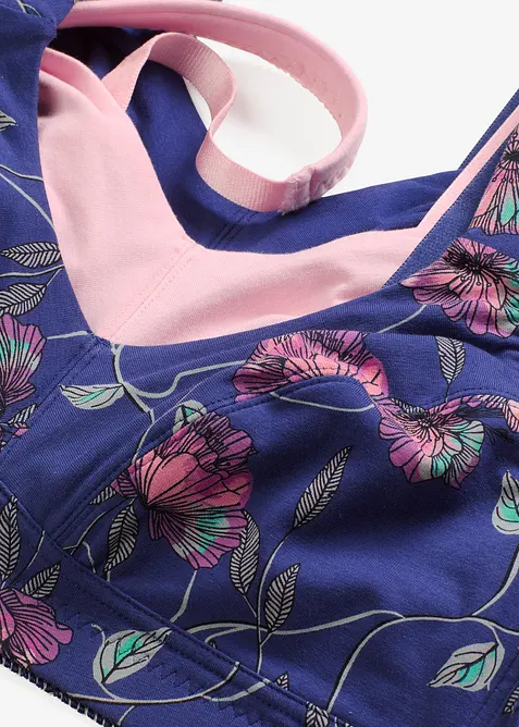 BH utan bygel med ekologisk bomull (3-pack), bonprix