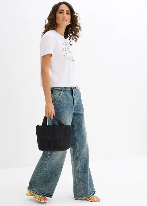 T-shirt i kort modell av jersey, bonprix