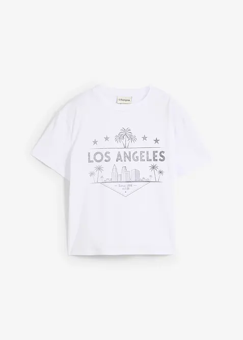 T-shirt i kort modell av jersey, bonprix