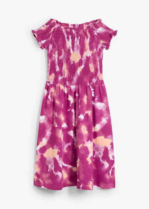 Jerseykl&auml;nning f&ouml;r barn i ekologisk bomull med stretch, bonprix