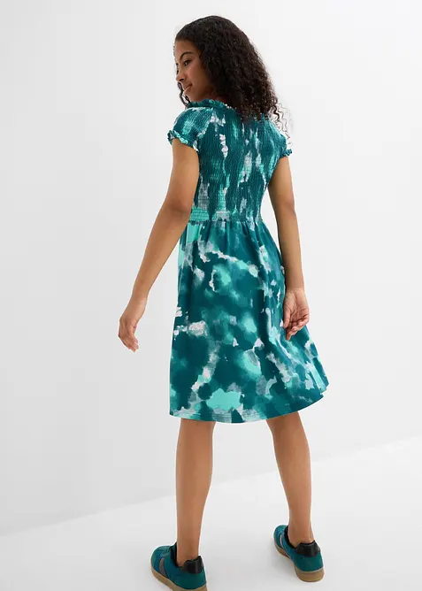 Jerseyklänning för barn i ekologisk bomull med stretch, bonprix