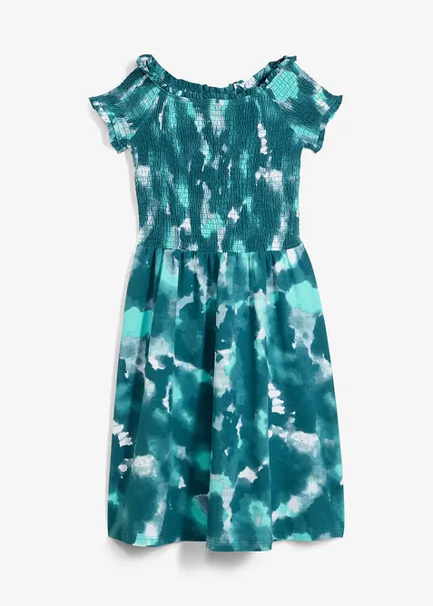 Jerseyklänning för barn i ekologisk bomull med stretch, bonprix