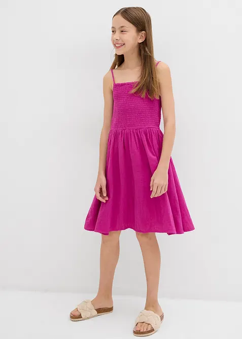 Luftig muslinklänning för barn, bonprix