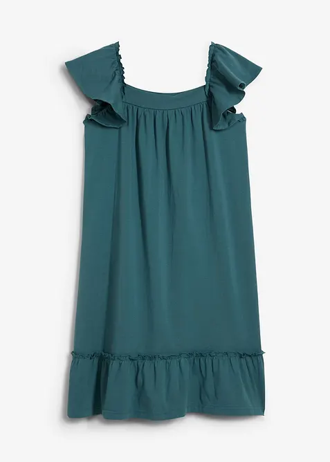 Jerseyklänning av elastisk bomullsmix, bonprix