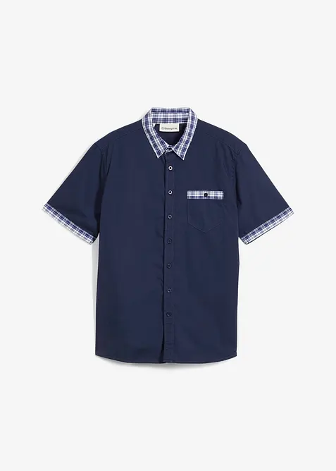 Kortärmad skjorta i ren bomull, bonprix