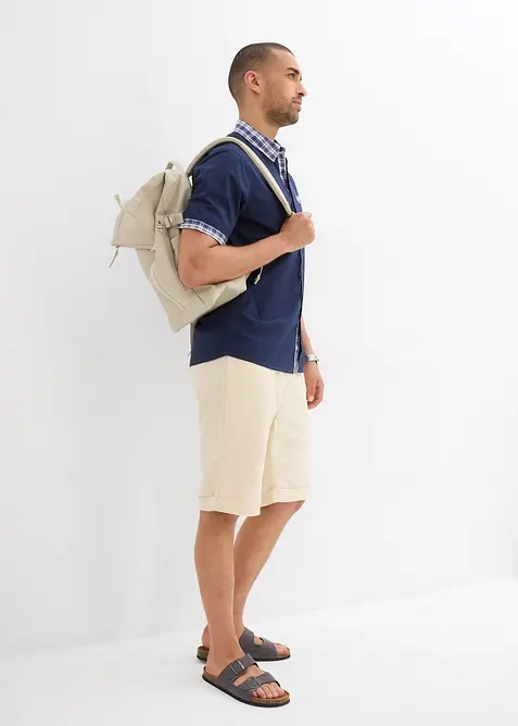 Kortärmad skjorta i ren bomull, bonprix