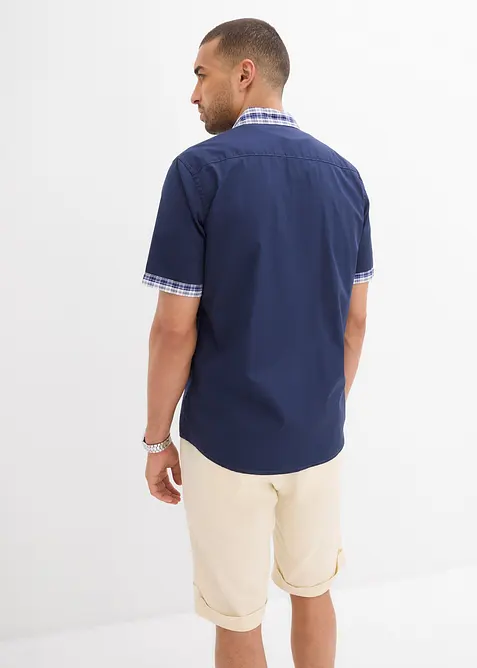 Kortärmad skjorta i ren bomull, bonprix