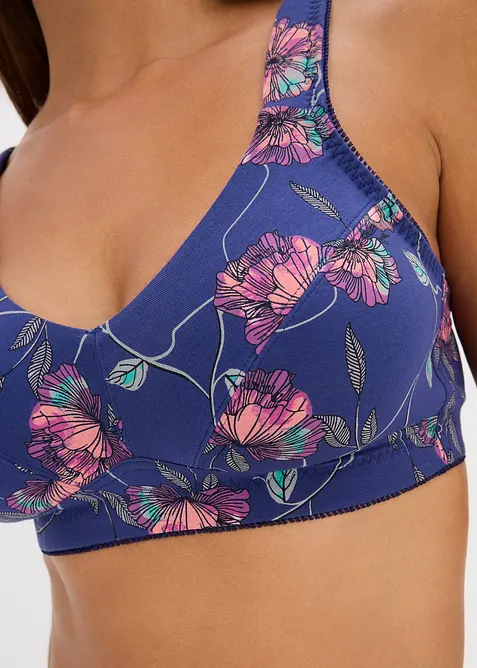 BH utan bygel med ekologisk bomull (3-pack), bonprix