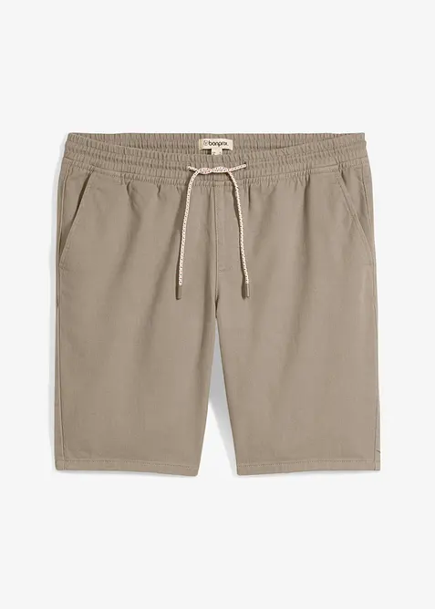 Dra på-shorts av ren bomull, Regular Fit, bonprix