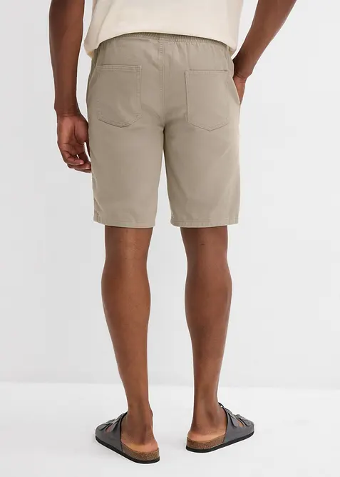 Dra på-shorts av ren bomull, Regular Fit, bonprix