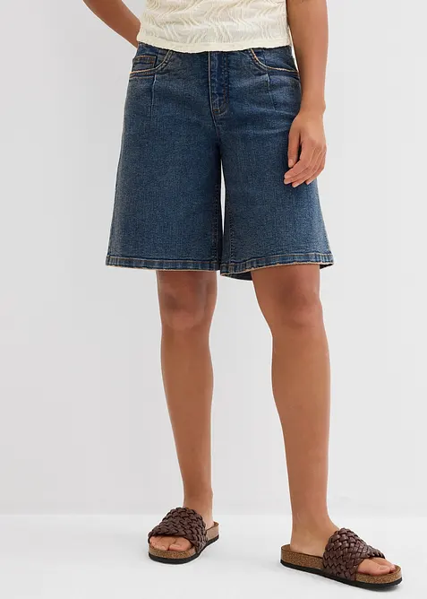 Jeansshorts med Mid Waist, bonprix