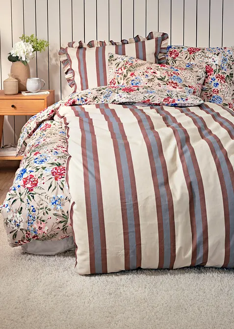 Sängkläder med blommönster, bonprix