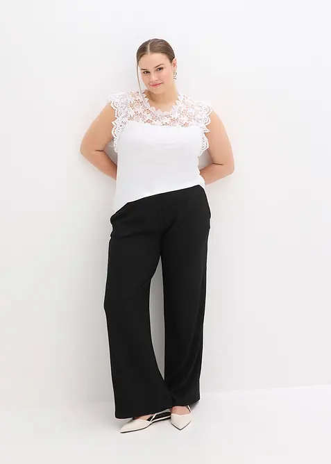 Topp med spetsinfällning, bonprix