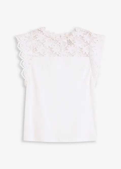 Topp med spetsinfällning, bonprix