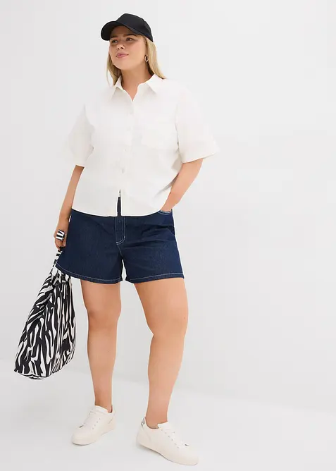 Jeansblus, oversized, bonprix