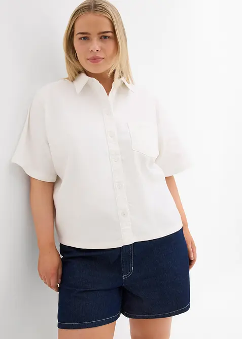 Jeansblus, oversized, bonprix