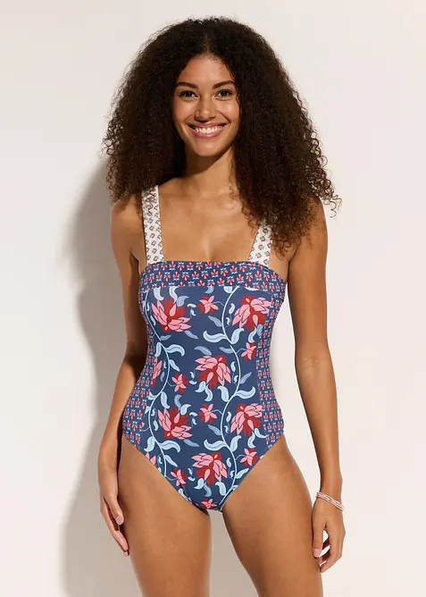 Bandåbaddräkt med breda axelband, bonprix