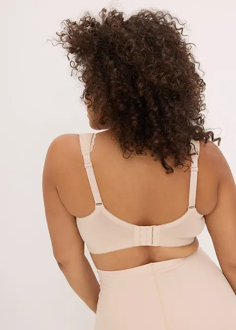 T-shirtbehå i minimizermodell utan bygel, med ekologisk bomull (2-pack), bonprix