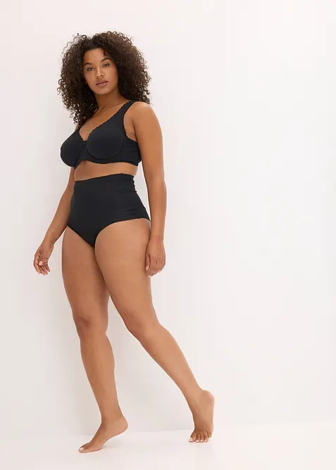 T-shirtbeh&aring; med bygel och minimizereffekt (2-pack), ekologisk bomull, bonprix