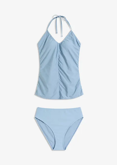 Halternecktankini (2 delar) med rynk, bonprix