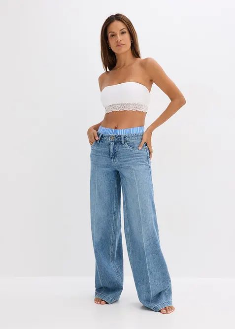 Bandåbehå med ekologisk bomull (2-pack), bonprix