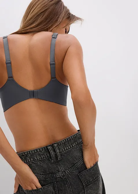 BH med formpressade kupor och vadderade axelband, bonprix