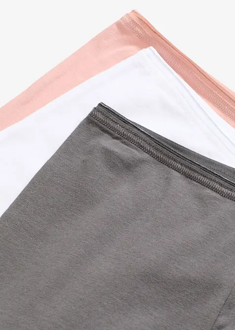 Lång boxertrosa med ekologisk bomull (3-pack), bonprix