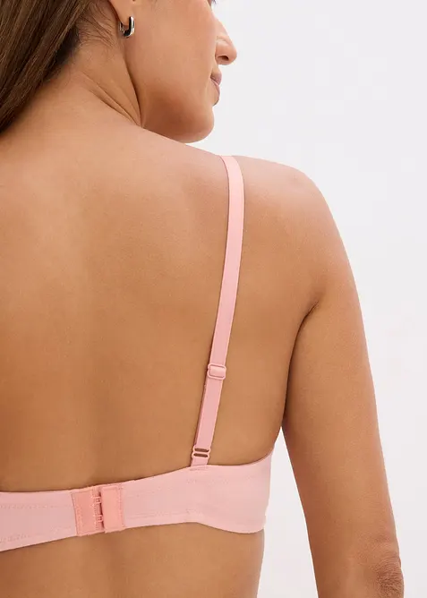 BH utan bygel med mjuk ekologisk bomulll (3-pack), bonprix