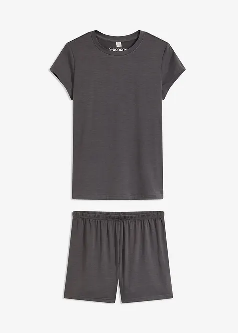 Kort pyjamas av lätt och mjukt material, bonprix