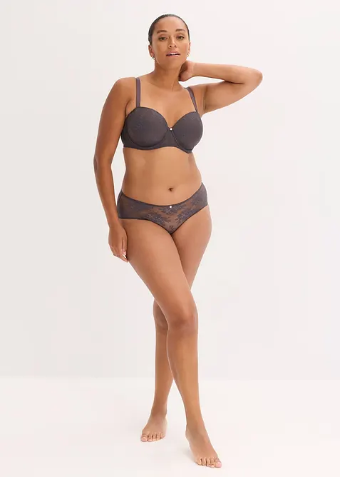 Balconette-BH med skir spets (2-pack), bonprix