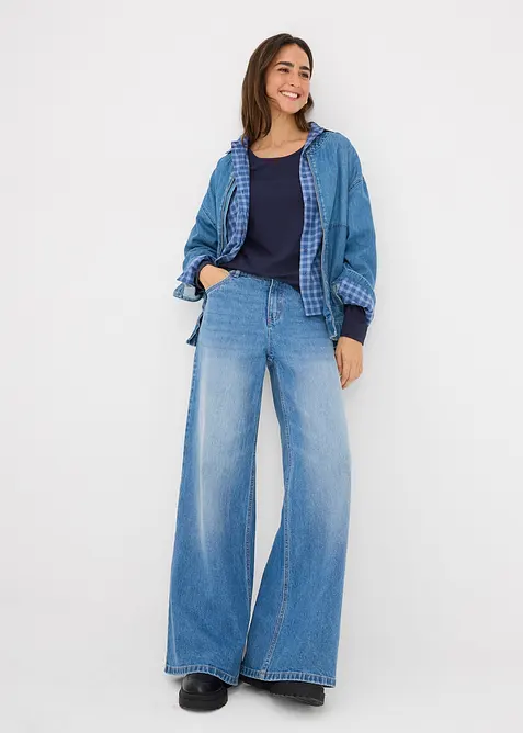 L&aring;ng&auml;rmad topp (2-pack), bonprix