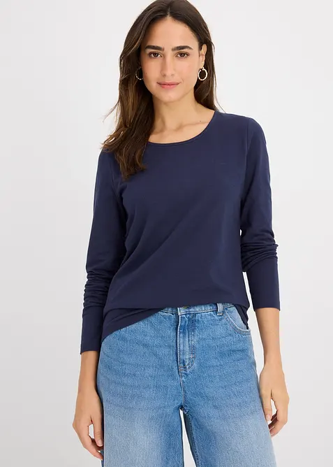 L&aring;ng&auml;rmad topp (2-pack), bonprix