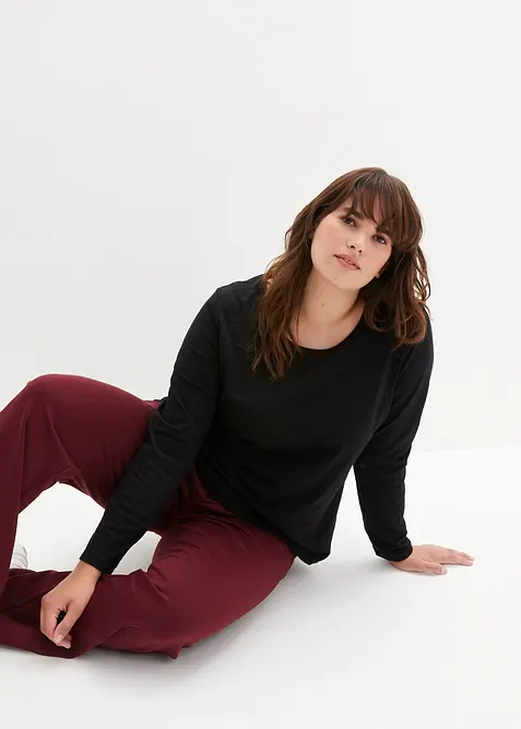 L&aring;ng&auml;rmad topp (2-pack), bonprix