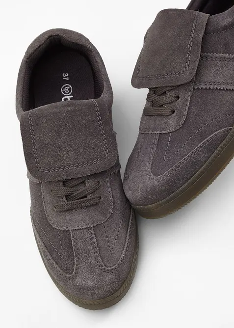 Sneakers i skinn, bonprix