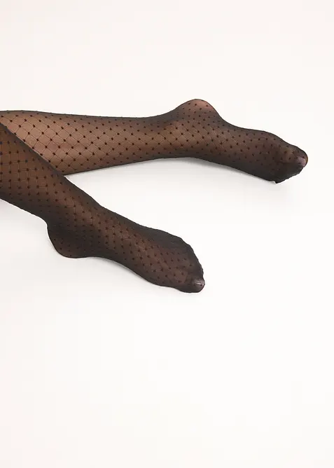 Strumpbyxa med nätmönster (30 den), bonprix