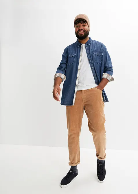 Jeansskjorta i bomull, bonprix