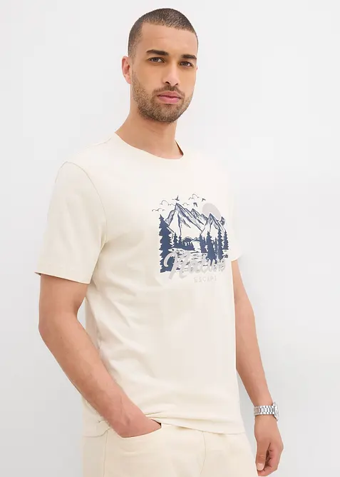 T-shirt i ren ekologisk bomull, bonprix