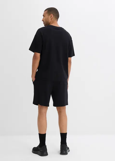 T-shirt och shorts i tjockt material av ekologisk bomull (2 delar), bonprix