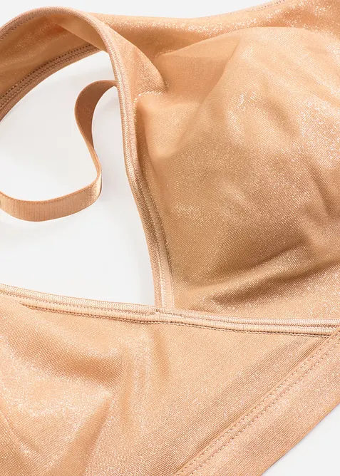 Bralette i skimrande material, bonprix