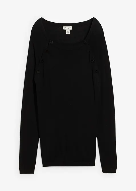 Mamma-/amningströja av finstickat material, bonprix