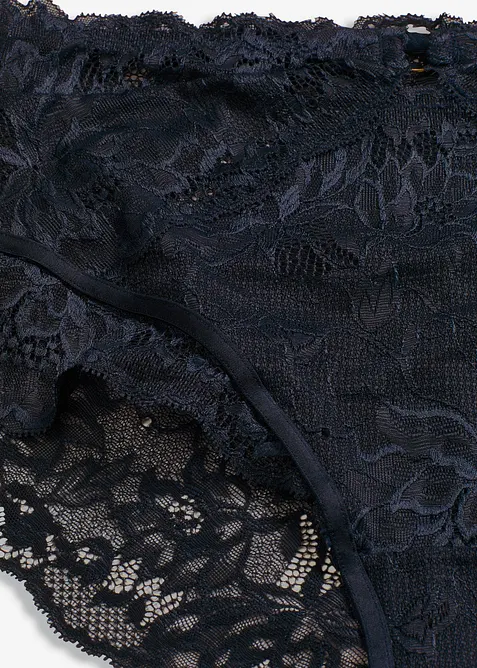 Midjehipstertrosa i skir spets, bonprix