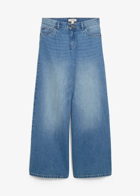 Wide Leg Jeans Mid Waist, bonprix