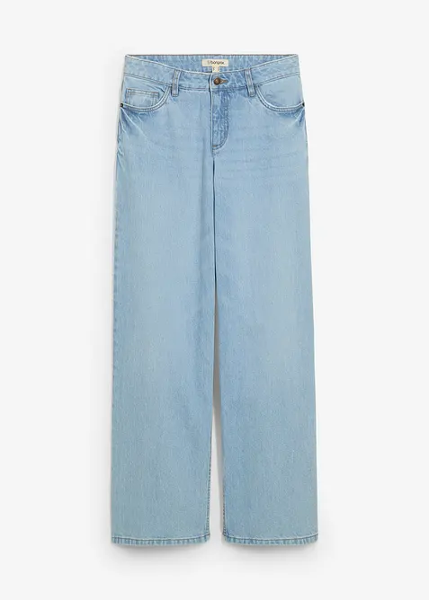 Wide Leg Jeans Mid Waist, bonprix