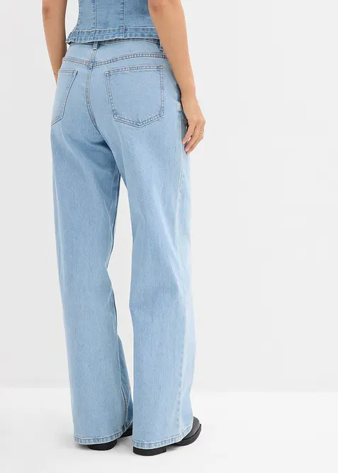 Wide Leg Jeans Mid Waist, bonprix