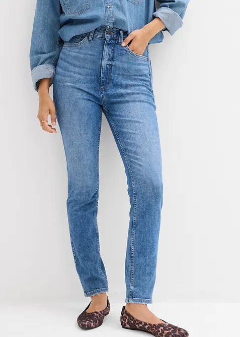 Skinny Jeans High Waist, Cropped, bonprix