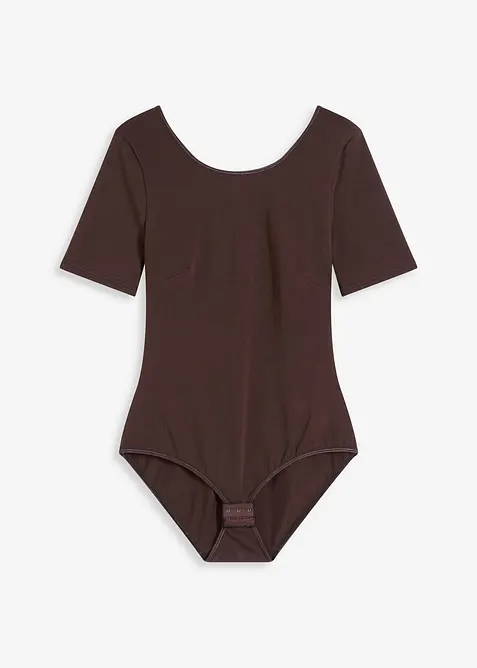 Body med korta &auml;rmar och bomull, bonprix