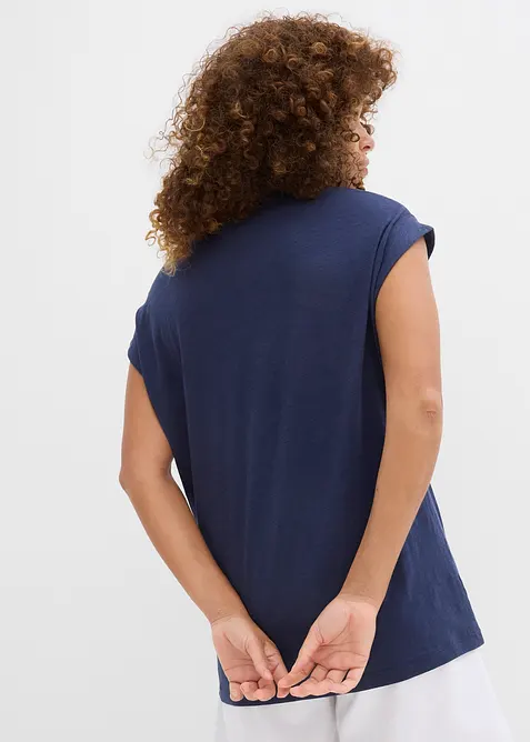 Lång topp med bomull (2-pack), bonprix