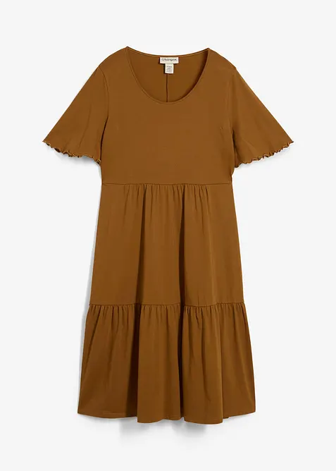 Jerseykl&auml;nning av ren bomull, bonprix