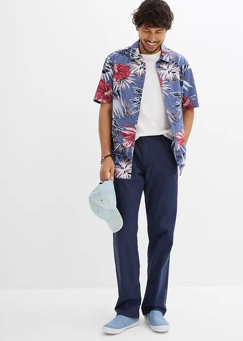 Kortärmad skjorta av ren bomull, bonprix