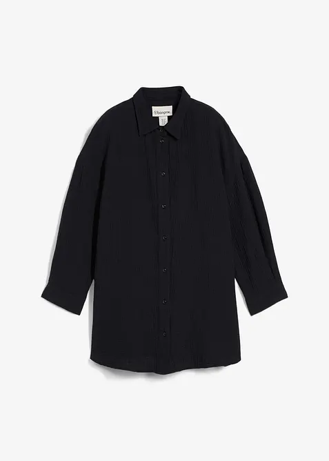 Skjortblus i muslin, bonprix